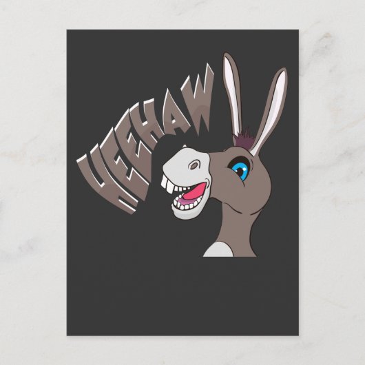 ロバの笑い 農場の動物の笑い声 ポストカード (正面)