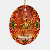 ロバの聖降誕祭～メアリ～ 19世紀～ セラミックオーナメント (右)