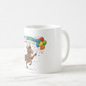 ロバの誕生日お祝い コーヒーマグカップ (正面右)