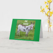 **ロバの誕生日ユーモアに劣らず**カード カード (黄色い花)