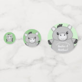 ロバの赤ちゃんシャワーグリーン コンフェッティ (正面)