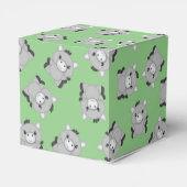 ロバの赤ちゃんシャワーグリーン フェイバーボックス (裏面サイド)