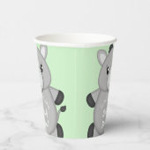 ロバの赤ちゃんシャワーグリーン 紙コップ (右)