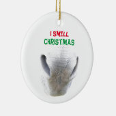 ロバの鼻を特徴とするクリスマスオーナメント セラミックオーナメント (右)