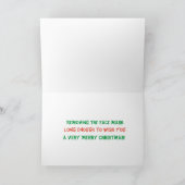 ロバの鼻を特徴とするクリスマスカード シーズンカード (内部)