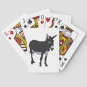 ロバはっきりしたーシルエットファーム動物 トランプ (裏面)