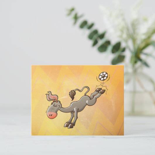 ロバは最も強力なサッカーのキックを持っている ポストカード (スタンド正面)