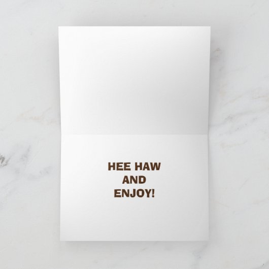 ロバは父の日楽しむのパパと言う カード (内部)