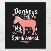 ロバは私の霊獣だ ワインラベル (シングルラベル)