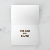 ロバは、父楽しむの日を祝うと言う カード (内部)