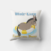 ロバを浮かべるものは クッション (裏面)