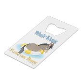 ロバを浮かべるものは クレジットカード栓抜き (裏面アングル)