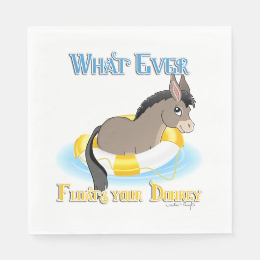 ロバを浮かべるものは スタンダードランチョンナプキン (正面)