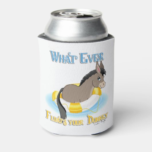 ロバを浮かべるものは 缶クーラー (缶裏面)