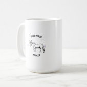 ロバを知っている コーヒーマグカップ (正面左)