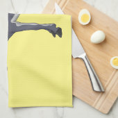 ロバイラストレーション キッチンタオル (四つ折り)