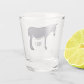 ロバイラストレーション ショットグラス (裏面)