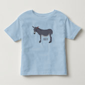 ロバイラストレーション トドラーTシャツ (正面)