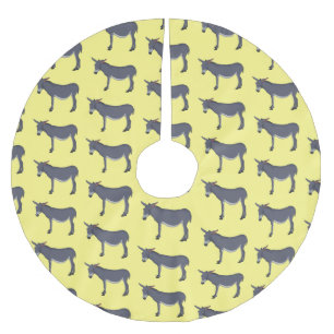 ロバイラストレーション ブラッシュドポリエステルツリースカート