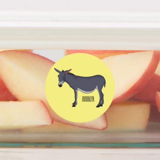 ロバイラストレーション ラベル (貼付)