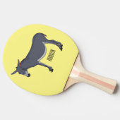 ロバイラストレーション 卓球ラケット (横)