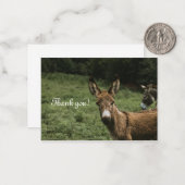 ロバサンキューカード ノートカード (正面/裏面インサイチュ)