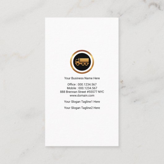 ロバストなセミトラック用木目カバートランスポータ 名刺 (裏面)