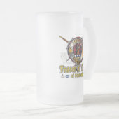 ロバト氏バッジのフレーザー フロストグラスビールジョッキ (正面右)