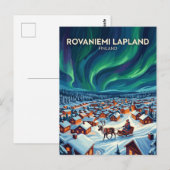 ロバニエミ フィンランド ポストカード (正面/裏面)