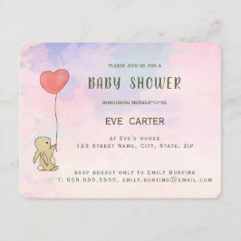 ロバニー – ハートバルーン 招待状