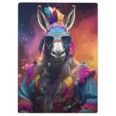 ロバファンキーーブルー眼鏡 クリップボード (裏面)