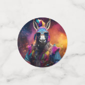 ロバファンキーーブルー眼鏡 コンフェッティ (スモール正面)