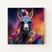 ロバファンキーーブルー眼鏡 ノートブック (裏面)