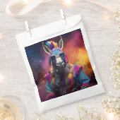 ロバファンキーーブルー眼鏡 フェイバーバッグ (クリップ留めされた状態)