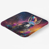 ロバファンキーーブルー眼鏡 ペーパープレート (傾斜あり)