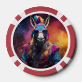 ロバファンキーーブルー眼鏡 ポーカーチップ (裏面)