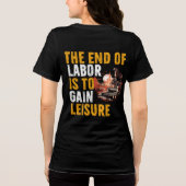 ロバーの終わりはレジャーの労働日2024を得る トライブレンドTシャツ (裏面)