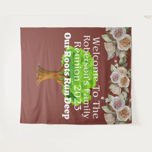 ロバーソンファミリー懇親会タペストリー タペストリー (正面(横))