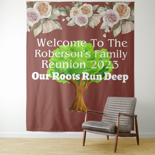 ロバーソンファミリー懇親会タペストリー タペストリー (インサイチュ)