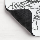 ロバートのスカル5 マウスパッド (コーナー)