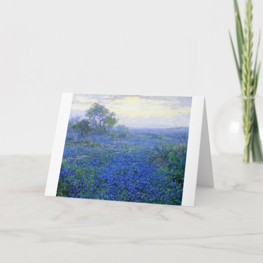 ロバートジュリアンのOnderdonkの曇日bluebonnets サンキューカード (正面)