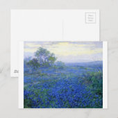 ロバートジュリアン・オンダードンク曇り日のブルーボンネット ポストカード (正面/裏面)