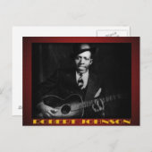 ロバートジョンソンの郵便はがきの青 ポストカード (正面/裏面)