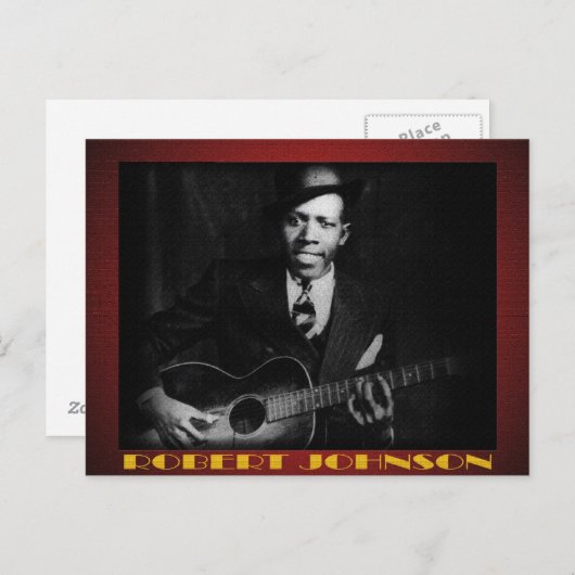 ロバートジョンソンの郵便はがきの青 ポストカード (正面/裏面)