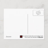 ロバートジョンソンの郵便はがきの青 ポストカード (裏面)