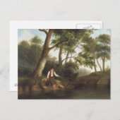 ロバートスコットダンカンソンマン魚釣り ポストカード (正面/裏面)