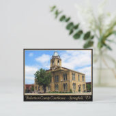 ロバートソンカウンティコートハウススプリングフィールド， TN ポストカード (スタンド正面)