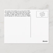 ロバートソンカウンティコートハウススプリングフィールド， TN ポストカード (裏面)