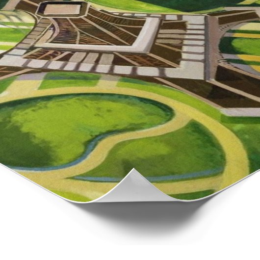 ロバートドローネーエッフェルタワーアート ポスター (角)