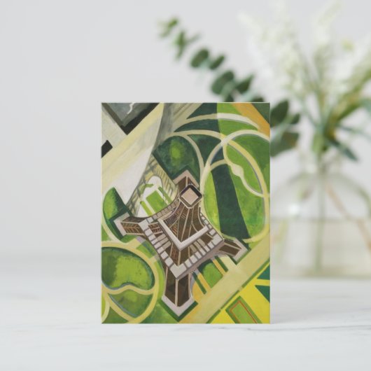 ロバートドローネーエッフェルタワーアート ポストカード (スタンド正面)